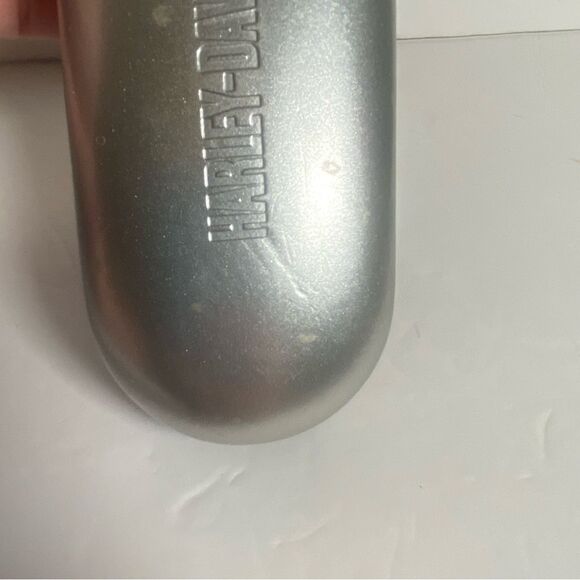 Harley-Davidson Silver and Black Hinged Hard Eyeglass Case - Picture 10 of 12